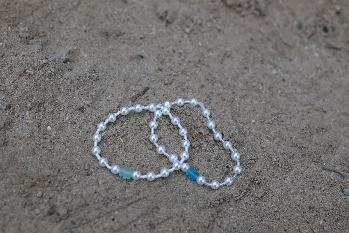 Sea Glass Large Pearl Bracelet