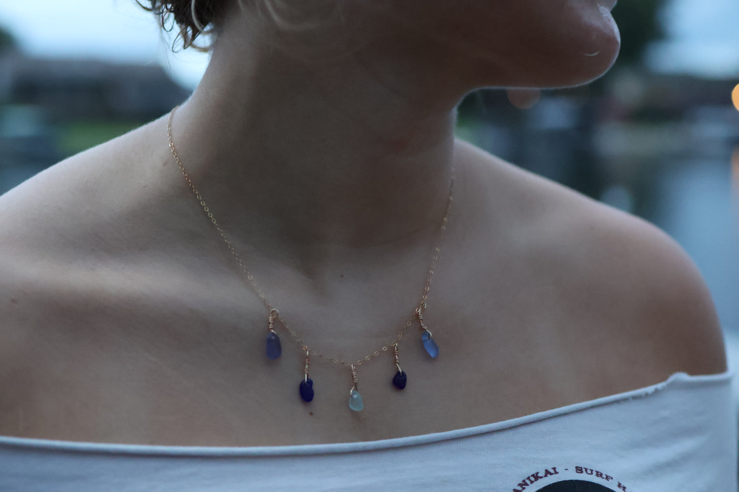 Multi Sea Glass Tide Necklace