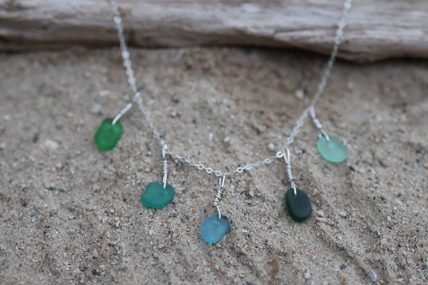 Multi Sea Glass Tide Necklace